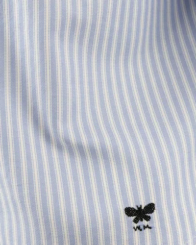 Weekend Max Mara Nuoro Blue Striped Shirt In Blue