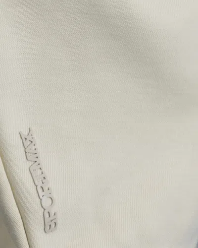 Sportmax Hooded Sweatshirt Kangaroo Pocket In White