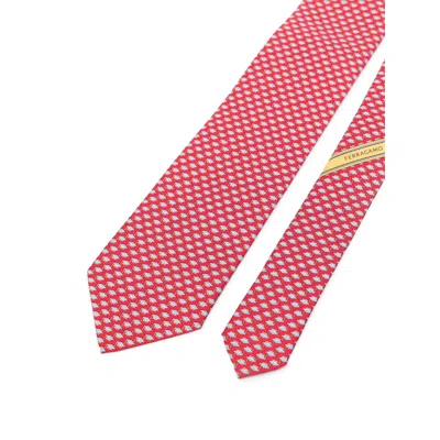 Ferragamo Silk Ties & Papillon In Pink
