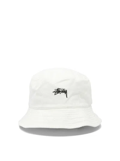 Stussy Stock Bucket Hat Hats White
