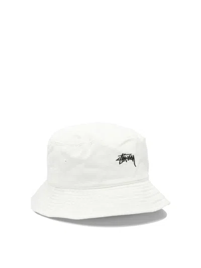 Stussy Stock Bucket Hat Hats White