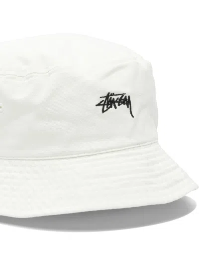Stussy Stock Bucket Hat Hats White