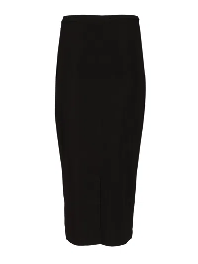 Norma Kamali Straight Skirt To Midcalf Skirts Black In Black