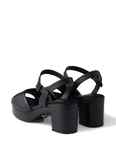 Prada 65mm Buckle-strap Platform Sandals