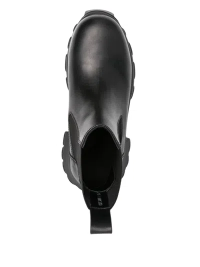 Rick Owens Beatle Mega Tractor Ankle Boots In Black