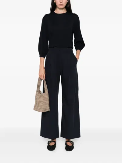 S Max Mara Pleated Trousers In Black