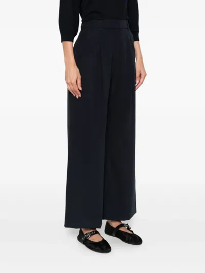 S Max Mara Pleated Trousers In Black