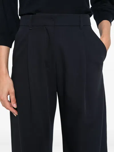 S Max Mara Pleated Trousers In Black
