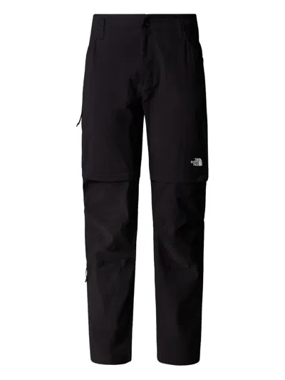 The North Face Womens Exploration Convertible Regular Straight Trousers In Black