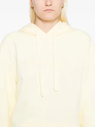 Jw Anderson Logo-embroidered Hoodie In Neutral