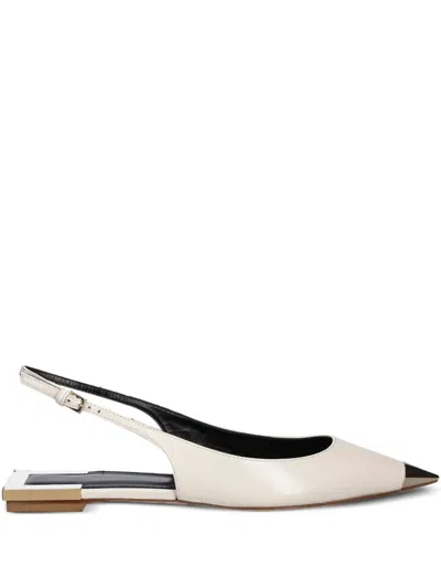 Elisabetta Franchi Pointed-toe Slingback Ballet Flats