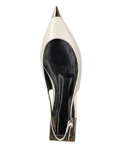 Elisabetta Franchi Pointed-toe Slingback Ballet Flats