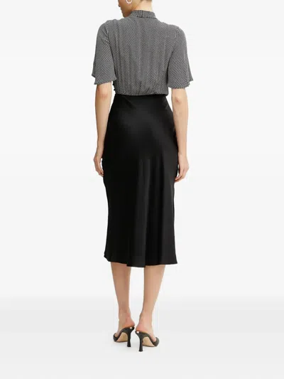 Elisabetta Franchi Polka-dot Midi Dress In Black