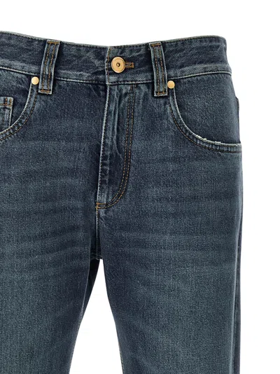 Brunello Cucinelli The Column Jeans Blue In Blue