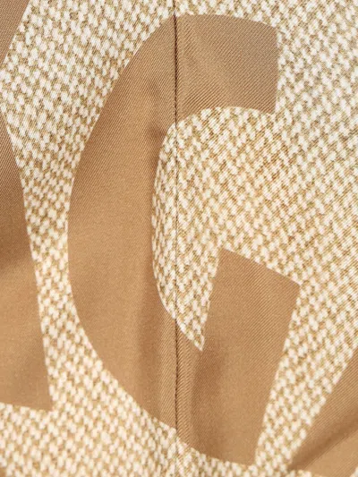 Ferragamo Top Venna Tops Beige In Multi