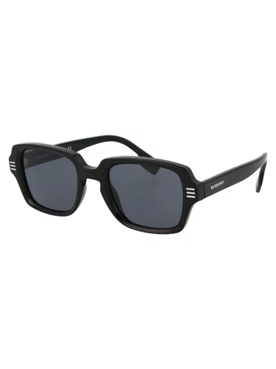 Burberry Squared Sunglasses 0 Be4349 300187 In Black
