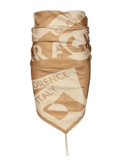 Ferragamo Tr Venna Skirts Beige In Multi