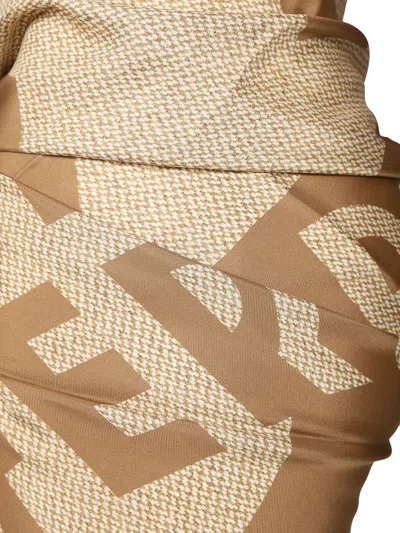 Ferragamo Tr Venna Skirts Beige In Multi