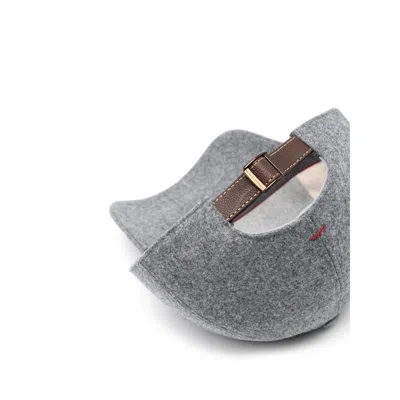 Brunello Cucinelli Grey Hats Men In Gray