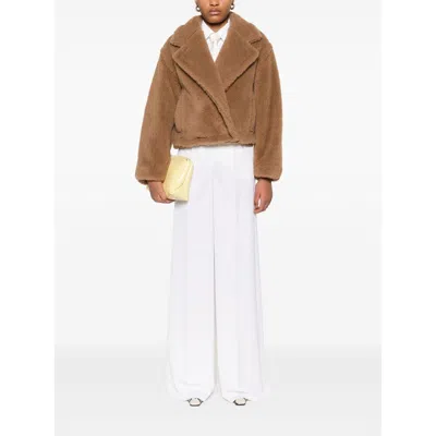 Max Mara Wool Pants In White