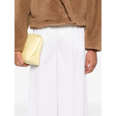 Max Mara Wool Pants In White