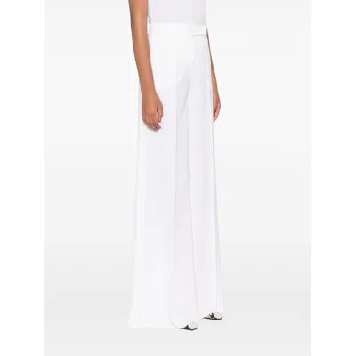 Max Mara Wool Pants In White