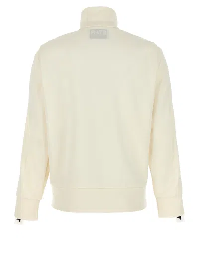 Golden Goose Zipped Track Sweatshirt White/black