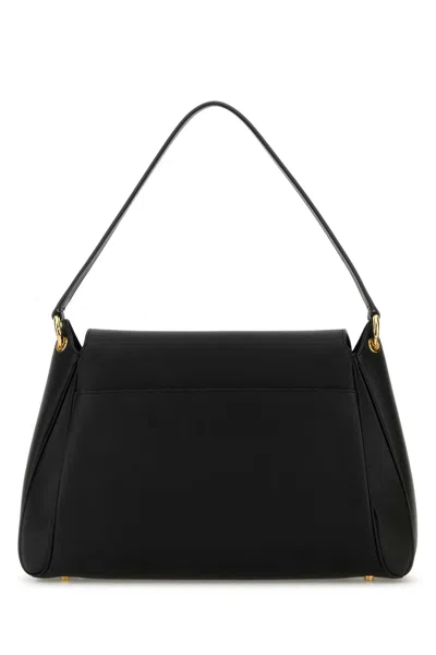 Tom Ford Black Leather Medium Tara Shoulder Bag
