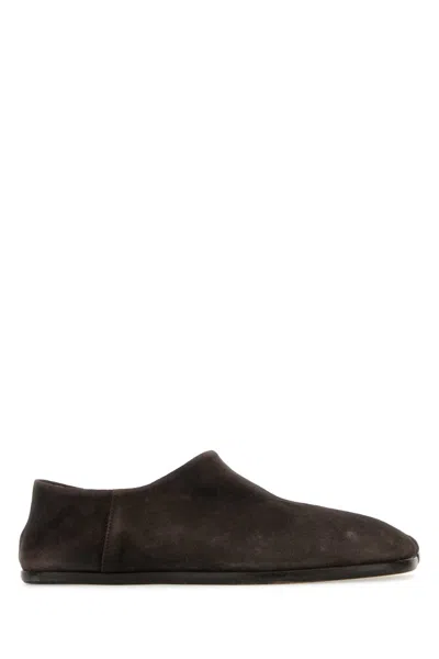 Maison Margiela Dark Brown Suede Loafers