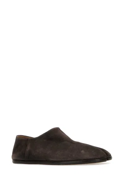 Maison Margiela Dark Brown Suede Loafers