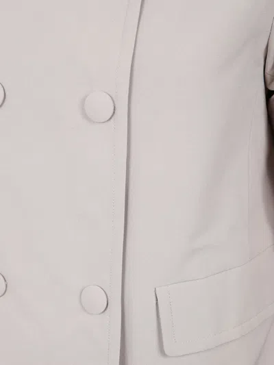 Aspesi Double-breasted Blazer In Gray