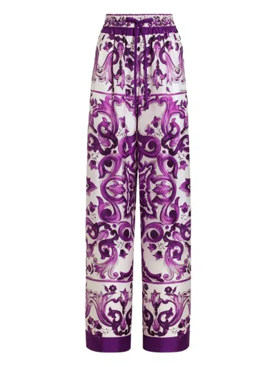 Dolce & Gabbana Silk Trousers
