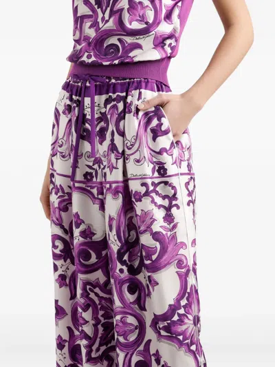 Dolce & Gabbana Silk Trousers