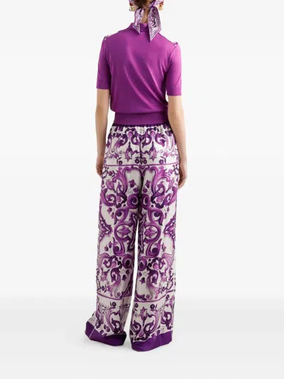 Dolce & Gabbana Silk Trousers