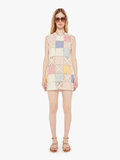 Alix Of Bohemia Vita Tile Dress Sorbet Sweater In Multi, Size Large In Gray