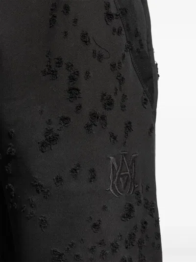 Amiri Men "ma Shotgun Embroidered" Straight Sweatpant In Black