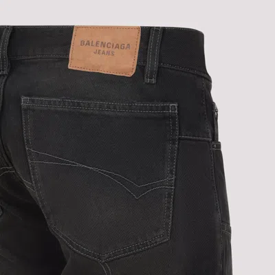 Balenciaga Fitted Low Waist Flared Wide-leg Pants In Black