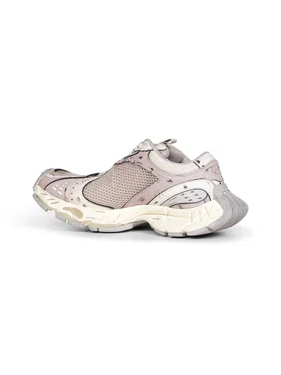 Balenciaga Women Beige And Grey Stapler Sneakers In Neutral