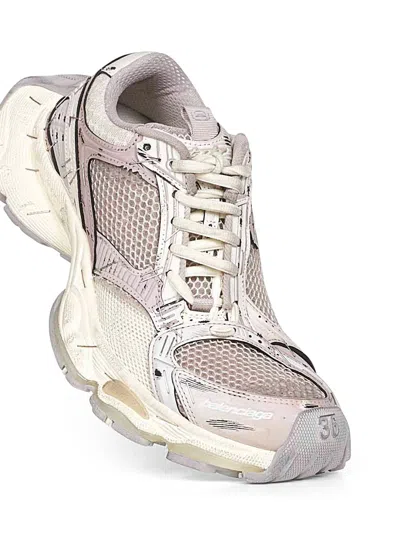 Balenciaga Women Beige And Grey Stapler Sneakers In Neutral