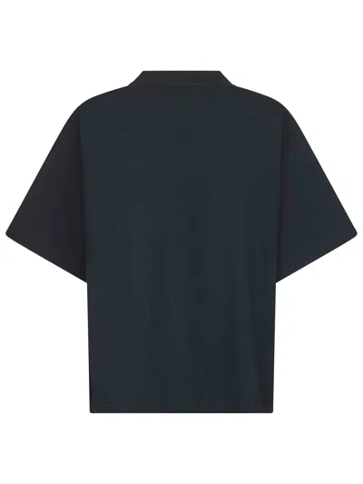 Balenciaga High-collar Black T-shirt With Logo Print