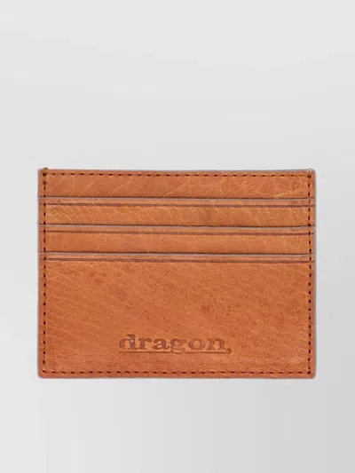 Dragon Diffusion Check Pattern Leather Card Holder