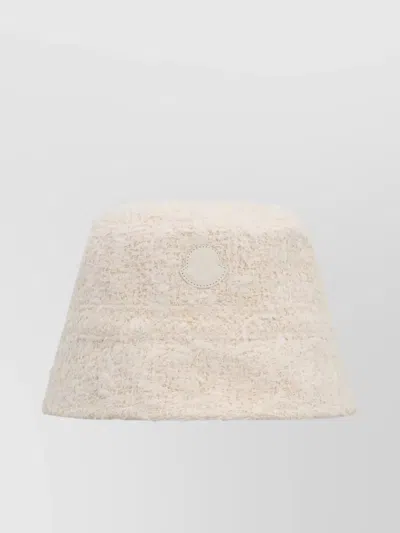 Moncler Textured Fabric Bucket Hat In Neutral
