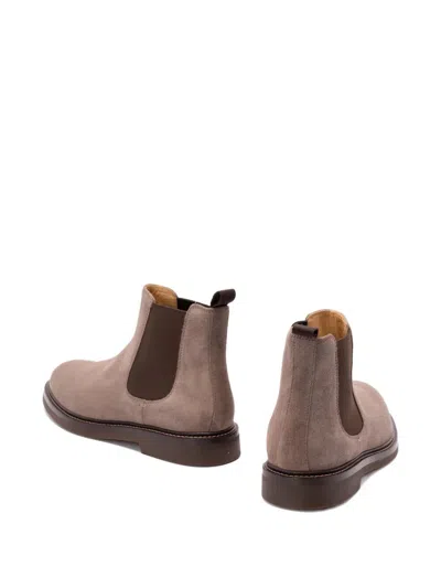 Brunello Cucinelli Men Leather Chelsea Boots