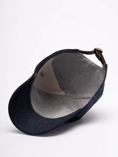Brunello Cucinelli Men Baseball Cap With Embroidery