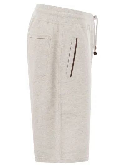 Brunello Cucinelli Relaxed Fit Bermuda Shorts With Piping
