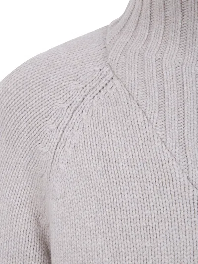 Brunello Cucinelli Cashmere Padded Outwear Jacket Clothing In Silver