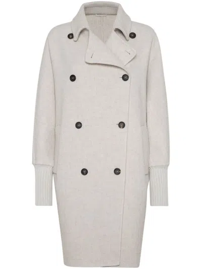 Brunello Cucinelli Women Over Peacoat Overcoat