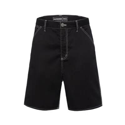 Propaganda Short  Peripheral In Black