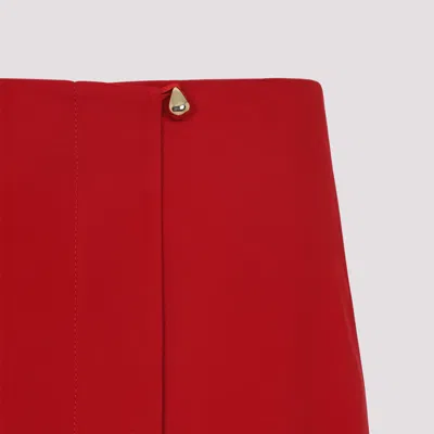 Carven Acetate Midi Skirt Women In Red