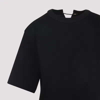 Carven Crewneck Jersey T-shirt In Black